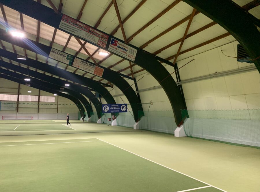 Unsere Tennishalle erstrahlt in neuer Helligkeit