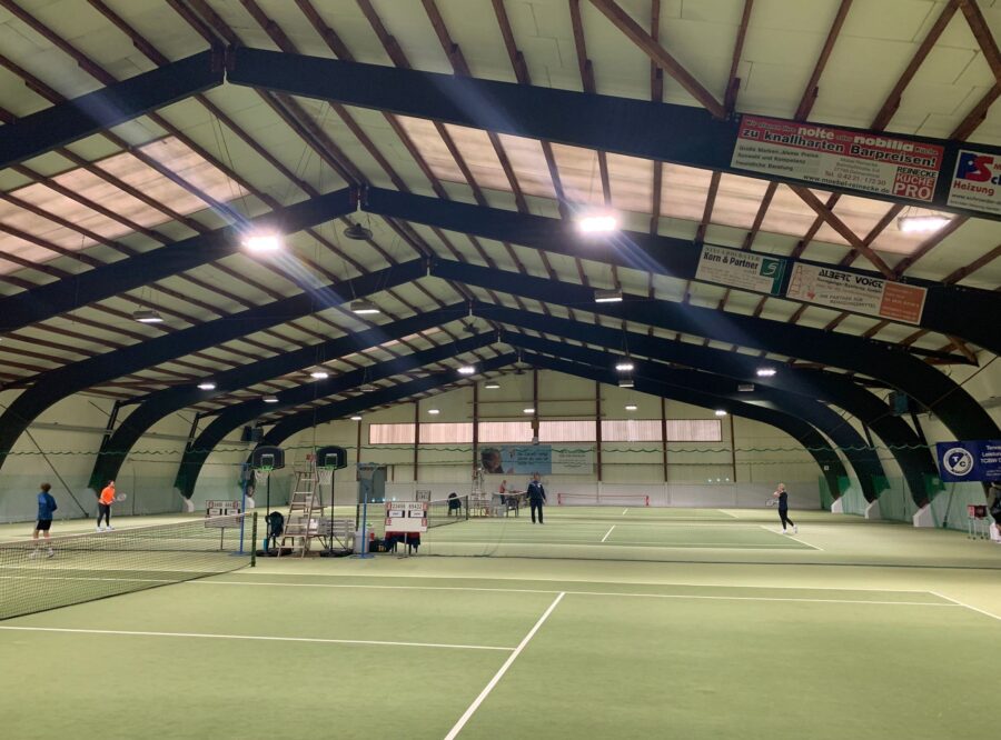 Unsere Tennishalle erstrahlt in neuer Helligkeit