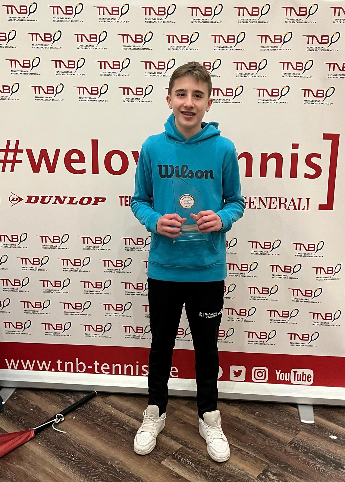 TNB Landesmeister U14 in der Halle ist….Linus Heubach/Jonte Mysegaes bei U12 im Halbfinale