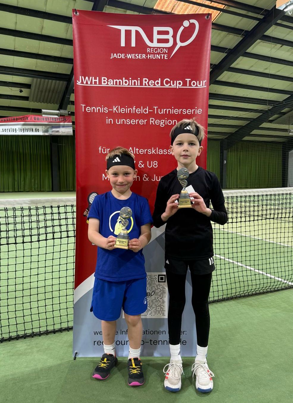 Mats Kaars U7 und Benjamin Sutor U8 gewinnen Bambini Red Cup in Oldenburg